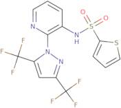 N-{2-[3,5-Bis(trifluoromethyl)-1H-pyrazol-1-yl]-3-pyridinyl}-2-thiophenesulfonamide