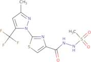 N'-({2-[3-Methyl-5-(trifluoromethyl)-1H-pyrazol-1-yl]-1,3-thiazol-4-yl}carbonyl)methanesulfonohydr…