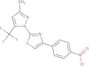 2-[3-Methyl-5-(trifluoromethyl)-1H-pyrazol-1-yl]-4-(4-nitrophenyl)-1,3-thiazole