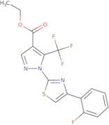 Ethyl 1-[4-(2-fluorophenyl)-1,3-thiazol-2-yl]-5-(trifluoromethyl)-1H-pyrazole-4-carboxylate