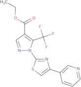 Ethyl 1-[4-(3-pyridinyl)-1,3-thiazol-2-yl]-5-(trifluoromethyl)-1H-pyrazole-4-carboxylate