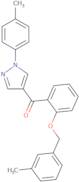 {2-[(3-Methylbenzyl)oxy]phenyl}[1-(4-methylphenyl)-1H-pyrazol-4-yl]methanone