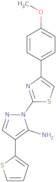 1-[4-(4-Methoxyphenyl)-1,3-thiazol-2-yl]-4-(2-thienyl)-1H-pyrazol-5-amine