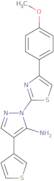 1-[4-(4-Methoxyphenyl)-1,3-thiazol-2-yl]-4-(3-thienyl)-1H-pyrazol-5-amine