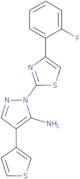 1-[4-(2-Fluorophenyl)-1,3-thiazol-2-yl]-4-(3-thienyl)-1H-pyrazol-5-amine