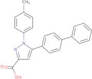 1-(4-Methylphenyl)-5-(4-phenylphenyl)-1H-pyrazole-3-carboxylic acid