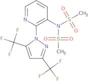 N-{2-[3,5-Bis(trifluoromethyl)-1H-pyrazol-1-yl]-3-pyridinyl}-N-(methylsulfonyl)methanesulfonamide