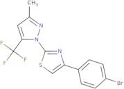 4-(4-Bromophenyl)-2-[3-methyl-5-(trifluoromethyl)-1H-pyrazol-1-yl]-1,3-thiazole