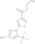 Ethyl 2-[3-methyl-5-(trifluoromethyl)-1H-pyrazol-1-yl]-1,3-thiazole-4-carboxylate