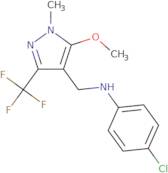 4-Chloro-N-{[5-methoxy-1-methyl-3-(trifluoromethyl)-1H-pyrazol-4-yl]methyl}aniline