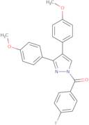 [3,4-Bis(4-methoxyphenyl)-1H-pyrazol-1-yl](4-fluorophenyl)methanone