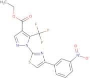 Ethyl 1-[4-(3-nitrophenyl)-1,3-thiazol-2-yl]-5-(trifluoromethyl)-1H-pyrazole-4-carboxylate