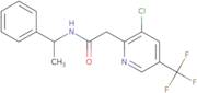 2-[3-Chloro-5-(trifluoromethyl)pyridin-2-yl]-N-[(1S)-1-phenylethyl]acetamide