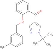 [1-(tert-Butyl)-1H-pyrazol-4-yl]{2-[(3-methylbenzyl)oxy]phenyl}methanone