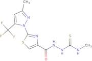 N-Methyl-2-({2-[3-methyl-5-(trifluoromethyl)-1H-pyrazol-1-yl]-1,3-thiazol-4-yl}carbonyl)-1-hydrazi…