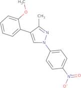 Methyl 2-[3-methyl-1-(4-nitrophenyl)-1H-pyrazol-4-yl]phenyl ether