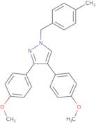 3,4-Bis(4-methoxyphenyl)-1-(4-methylbenzyl)-1H-pyrazole