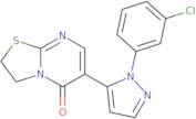 6-[1-(3-Chlorophenyl)-1H-pyrazol-5-yl]-2,3-dihydro-5H-[1,3]thiazolo[3,2-a]pyrimidin-5-one