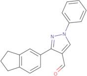 3-(2,3-Dihydro-1H-inden-5-yl)-1-phenyl-1H-pyrazole-4-carbaldehyde