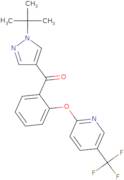 [1-(tert-Butyl)-1H-pyrazol-4-yl](2-{[5-(trifluoromethyl)-2-pyridinyl]oxy}phenyl)methanone