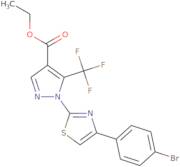 Ethyl 1-[4-(4-bromophenyl)-1,3-thiazol-2-yl]-5-(trifluoromethyl)-1H-pyrazole-4-carboxylate