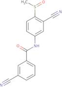 3-Cyano-N-[3-cyano-4-(methylsulfinyl)phenyl]benzenecarboxamide