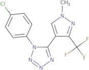 1-(4-Chlorophenyl)-5-[1-methyl-3-(trifluoromethyl)-1H-pyrazol-4-yl]-1H-1,2,3,4-tetraazole