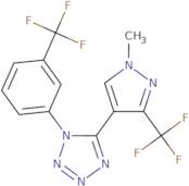 5-[1-Methyl-3-(trifluoromethyl)-1H-pyrazol-4-yl]-1-[3-(trifluoromethyl)phenyl]-1H-1,2,3,4-tetraazo…