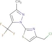 4-(Chloromethyl)-2-[3-methyl-5-(trifluoromethyl)-1H-pyrazol-1-yl]-1,3-thiazole