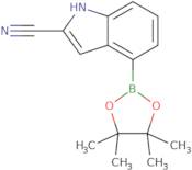 4-(4,4,5,5-Tetramethyl-1,3,2-dioxaborolan-2-yl)-1H-indole-2-carbonitrile