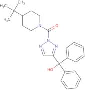 [4-(1,1-Dimethylethyl)-1-piperidinyl][4-(hydroxydiphenylmethyl)-2H-1,2,3-triazol-2-yl]methanone