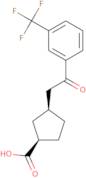 (1R,3S)-3-{2-Oxo-2-[3-(trifluoromethyl)phenyl]ethyl}cyclopentanecarboxylic acid