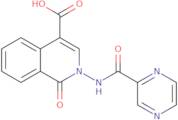 1-Oxo-2-[(pyrazin-2-ylcarbonyl)amino]-1,2-dihydroisoquinoline-4-carboxylic acid