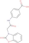 4-{[(2-Oxo-1,3-benzoxazol-3(2H)-yl)acetyl]amino}benzoic acid