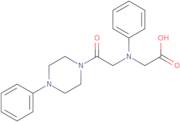 [[2-Oxo-2-(4-phenylpiperazin-1-yl)ethyl](phenyl)amino]acetic acid