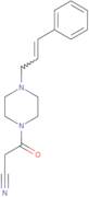 3-Oxo-3-{4-[(2E)-3-phenylprop-2-en-1-yl]piperazin-1-yl}propanenitrile