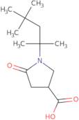 5-Oxo-1-(1,1,3,3-tetramethylbutyl)pyrrolidine-3-carboxylic acid