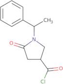 5-Oxo-1-(1-phenylethyl)pyrrolidine-3-carbonyl chloride