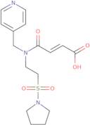 (2E)-4-Oxo-4-{(pyridin-4-ylmethyl)[2-(pyrrolidin-1-ylsulfonyl)ethyl]amino}but-2-enoic acid