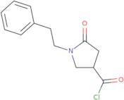 5-Oxo-1-(2-phenylethyl)pyrrolidine-3-carbonyl chloride