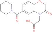 [3-Oxo-6-(piperidin-1-ylcarbonyl)-2,3-dihydro-4H-1,4-benzoxazin-4-yl]acetic acid