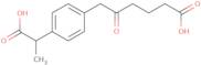 2-[4-(2-Oxo-6-carboxy-pentyl)phenyl-propanoic acid
