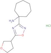 1-[5-(Oxolan-3-yl)-1,2,4-oxadiazol-3-yl]cycloheptan-1-amine hydrochloride