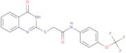 2-(4-oxo(3-hydroquinazolin-2-ylthio))-N-(4-(trifluoromethoxy)phenyl)ethanamide