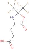 3-(5-Oxo-2,2-bis(trifluoromethyl)oxazolidin-4-yl)propanoic acid