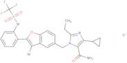 Potassium [2-[3-Bromo-5-[(5-Carbamoyl-4-Cyclopropyl-2-Ethylimidazol-1-Yl)Methyl]-1-Benzofuran-2-Yl…