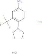 4-pyrrolidin-1-yl-3-(trifluoromethyl)aniline;dihydrochloride