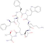 (D-Phe5,Cys6·11,N-Me-D-Trp8)-Somatostatin-14 (5-12) amide