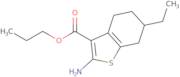 Propyl 2-amino-6-ethyl-4,5,6,7-tetrahydro-1-benzothiophene-3-carboxylate