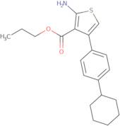 Propyl 2-amino-4-(4-cyclohexylphenyl)thiophene-3-carboxylate